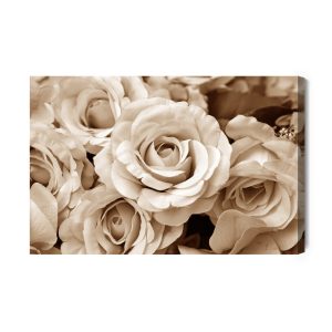 Peinture sur toile Pétales De Rose Vintage – Image 2