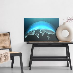 Peinture sur toile Carte Du Monde 3D Moderniste – Image 6