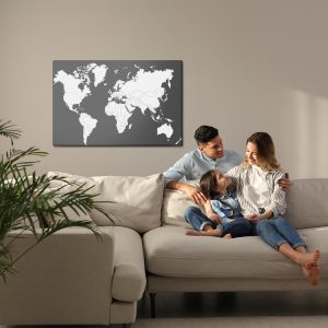 Peinture sur toile Carte Du Monde Classique – Image 7