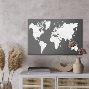 Peinture sur toile Carte Du Monde Classique – Image 3