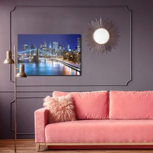 Peinture sur toile Panorama De New York La Nuit – Image 4