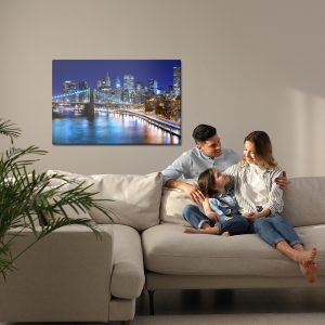 Peinture sur toile Panorama De New York La Nuit – Image 7