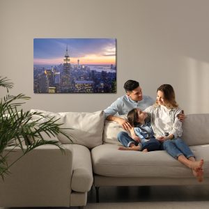Peinture sur toile Gratte-Ciel De New York City Le Soir – Image 7