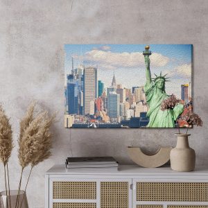 Peinture sur toile La Statue De La Liberté À New York – Image 3