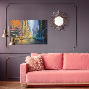 Peinture sur toile Le Centre De New York Peint – Image 4