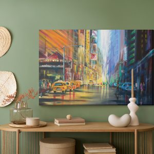 Peinture sur toile Le Centre De New York Peint – Image 5