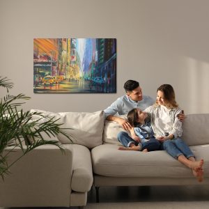 Peinture sur toile Le Centre De New York Peint – Image 7