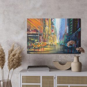 Peinture sur toile Le Centre De New York Peint – Image 3