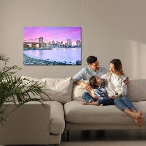 Peinture sur toile Vue De New York Au Crépuscule – Image 7