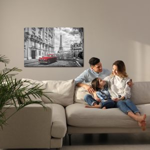 Peinture sur toile Paris Noir Et Blanc – Image 7