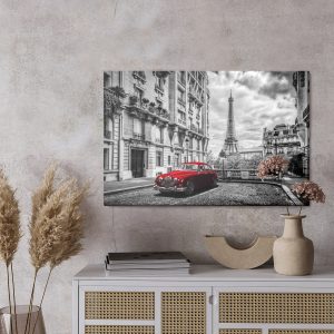 Peinture sur toile Paris Noir Et Blanc – Image 3