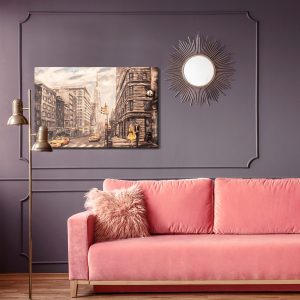 Peinture sur toile La Rue De New York Comme Peinte – Image 4