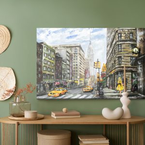 Peinture sur toile Rue De New York Peinte – Image 5