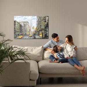 Peinture sur toile Rue De New York Peinte – Image 7