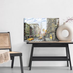 Peinture sur toile Rue De New York Peinte – Image 6