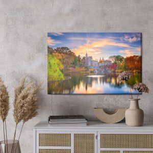 Peinture sur toile Château Du Belvédère Dans Central Park – Image 3