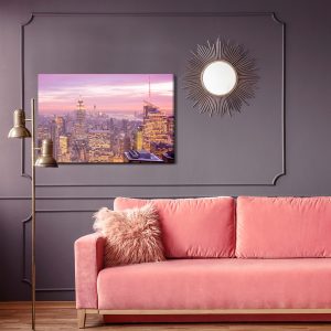 Peinture sur toile Un Panorama De New York La Nuit – Image 4