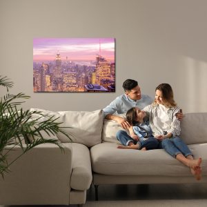 Peinture sur toile Un Panorama De New York La Nuit – Image 7