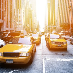 Peinture sur toile Taxi De New York 3D – Image 1