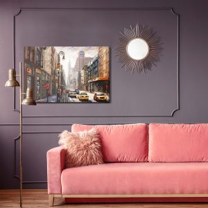 Peinture sur toile Vue 3D De La Rue De New York – Image 4