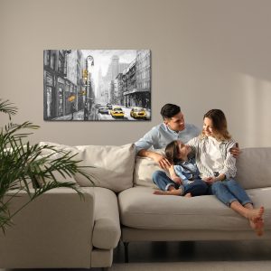 Peinture sur toile Vue Sur Une Rue Painterd New York – Image 7