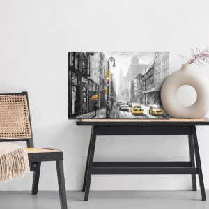 Peinture sur toile Vue Sur Une Rue Painterd New York – Image 6
