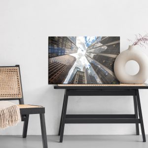 Peinture sur toile Vue De Dessous Des Gratte-Ciel De New York – Image 6