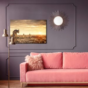 Peinture sur toile Coucher De Soleil À Paris – Image 4