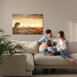 Peinture sur toile Coucher De Soleil À Paris – Image 7