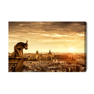 Peinture sur toile Coucher De Soleil À Paris – Image 2