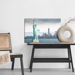 Peinture sur toile La Statue De La Liberté Sur Fond De Gratte-Ciel De New York – Image 6