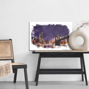 Peinture sur toile Le Pont De Brooklyn Dans Une Version Abstraite – Image 6