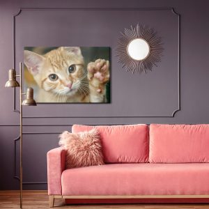 Peinture sur toile Agitant Le Chaton 3D – Image 4