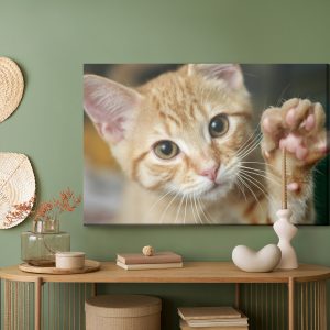 Peinture sur toile Agitant Le Chaton 3D – Image 5