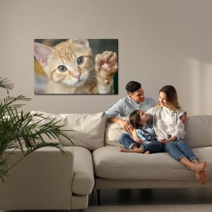 Peinture sur toile Agitant Le Chaton 3D – Image 7