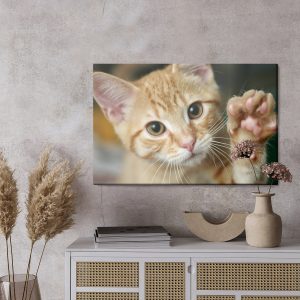 Peinture sur toile Agitant Le Chaton 3D – Image 3