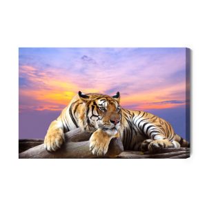 Peinture sur toile Tigre Au Repos – Image 2