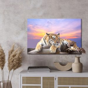 Peinture sur toile Tigre Au Repos – Image 3