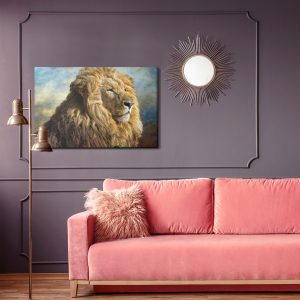 Peinture sur toile Lion 3D Majestueux – Image 4