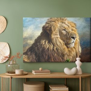 Peinture sur toile Lion 3D Majestueux – Image 5