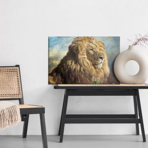Peinture sur toile Lion 3D Majestueux – Image 6