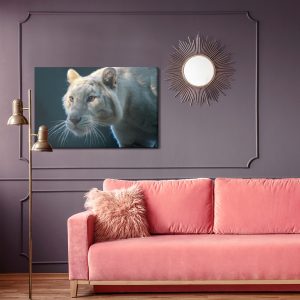 Peinture sur toile Beau Tigre Blanc – Image 4