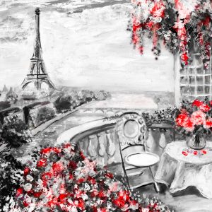 Peinture sur toile Café À Paris – Image 1