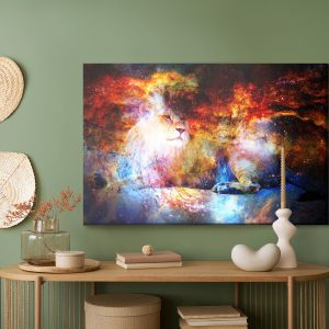 Peinture sur toile Lion Dans L'espace – Image 5