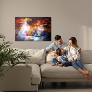 Peinture sur toile Lion Dans L'espace – Image 7