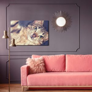 Peinture sur toile Un Beau Portrait Félin Comme Peint – Image 4