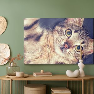Peinture sur toile Un Beau Portrait Félin Comme Peint – Image 5