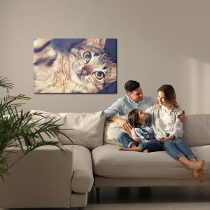 Peinture sur toile Un Beau Portrait Félin Comme Peint – Image 7