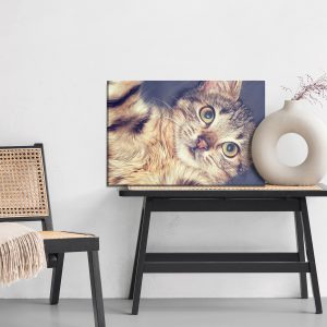 Peinture sur toile Un Beau Portrait Félin Comme Peint – Image 6