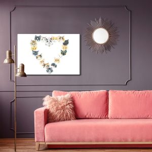 Peinture sur toile Coeur De Chatons – Image 4